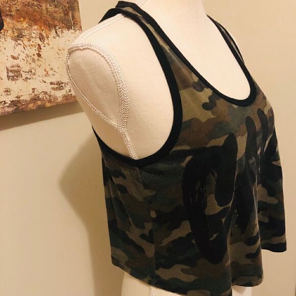 Flag nor fail Camo cake crop top retired rare workout gear tank top camouflage - Picture 13 of 15